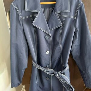 Cleo Women's Deep Blue Trench Coat